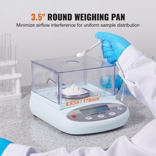 Analytical Balance 500 gram x 0001g Accuracy High Precision Lab Scale 13