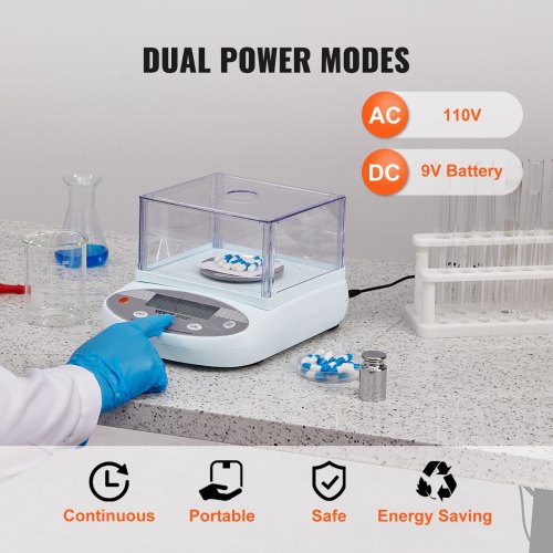Analytical Balance 500 gram x 0001g Accuracy High Precision Lab Scale 13