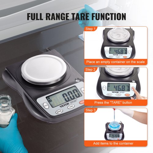 Analytical Balance 600g x 001g Accuracy High Precision Lab Scale 6 Units