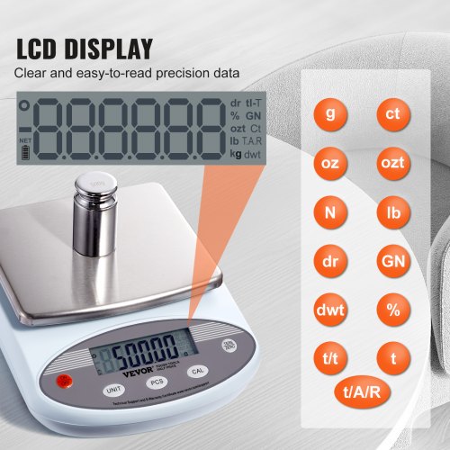 Analytical Balance 3000g x 001g Accuracy High Precision Lab Scale 13