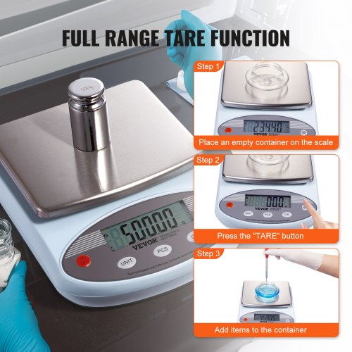 Analytical Balance 3000g x 001g Accuracy High Precision Lab Scale 13