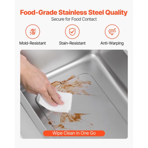 Commercial Food Warmer 1200W Electric Stainless Steel Steam Food Warmer