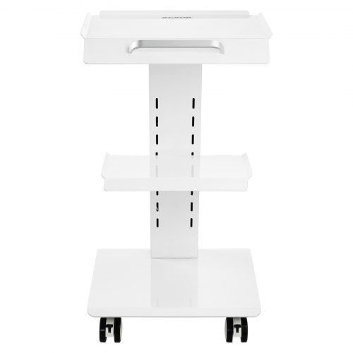 Lab Trolley Rolling Lab Cart with Builtin Socket 3Layer Metal Mobile