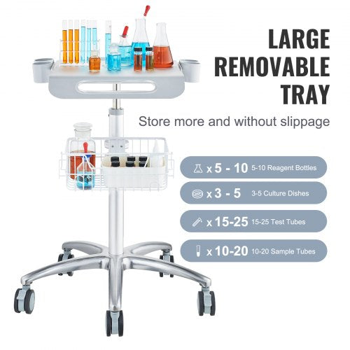Medical Cart Salon Cart with Wheels Mobile Trolley Cart 26774291