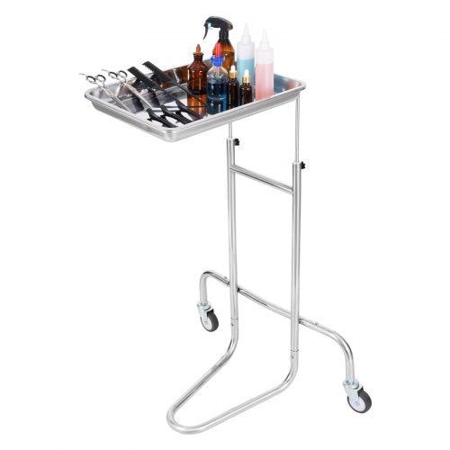 Stainless Steel Lab Carts Lab Utility Cart with Single Tray Mobile Medical