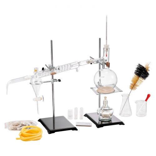 Essential Oil Distillation Kit 500ml Distillation Apparatus 33 Boro Lab