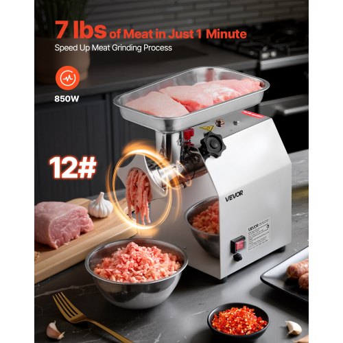 Commercial Electric Meat Grinder 7 lbsmin Capacity 12 Industrial Meat