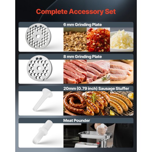 Commercial Electric Meat Grinder 7 lbsmin Capacity 12 Industrial Meat