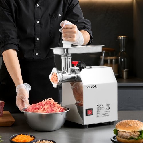 Commercial Electric Meat Grinder 5 Lbsmin Capacity 8 Industrial Mincer With 2