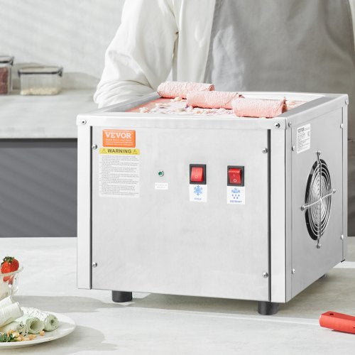 Fried Ice Cream Roll Machine 11 x 95 StirFried Ice Cream Pan Stainless