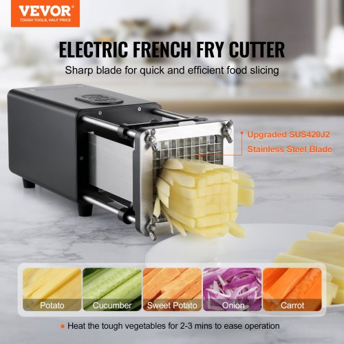 Electric French Fry Cutter Potato Slicer with 12Inch and 38Inch