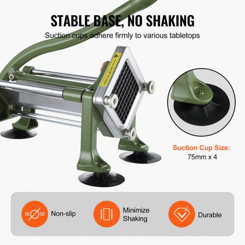 French Fry Cutter Potato Slicer with 12Inch and 38Inch Stainless Steel