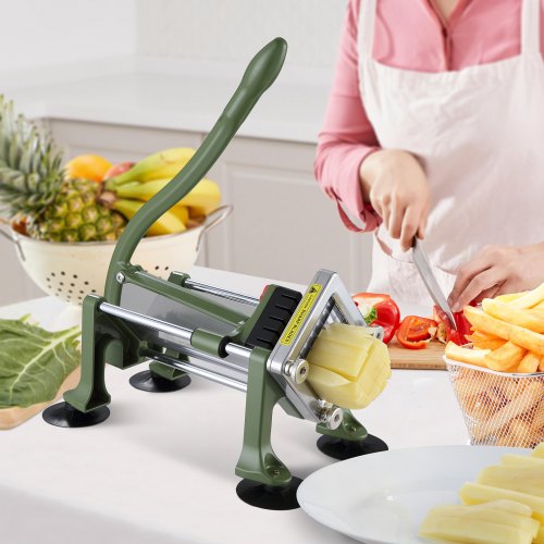 French Fry Cutter Potato Slicer with 12Inch and 38Inch Stainless Steel