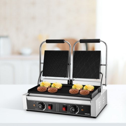 Commercial Panini Grill 3600W Electric Sandwich Panini Maker Stainless