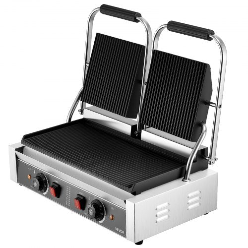 Commercial Panini Grill 3600W Electric Sandwich Panini Maker Stainless