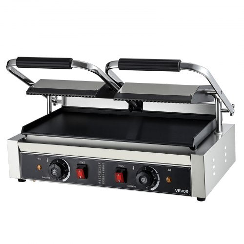 Commercial Panini Grill 3600W Electric Sandwich Panini Maker Stainless 3