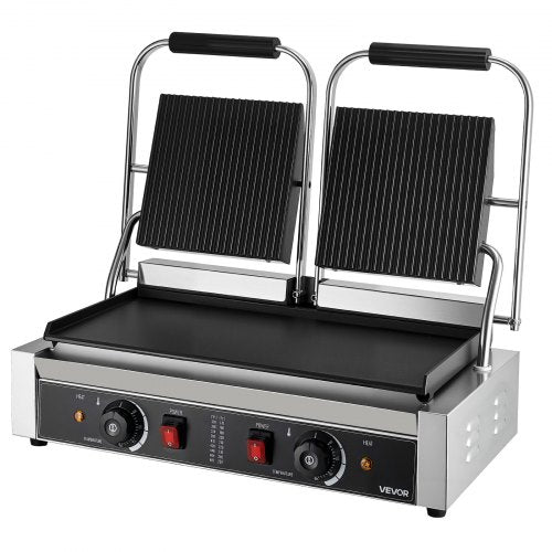 Commercial Panini Grill 3600W Electric Sandwich Panini Maker Stainless 3