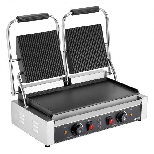 Commercial Panini Grill 3600W Electric Sandwich Panini Maker Stainless 3