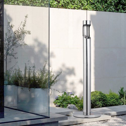 Cigarette Butt Receptacle Stainless Steel Cylinder Cigarette Butt