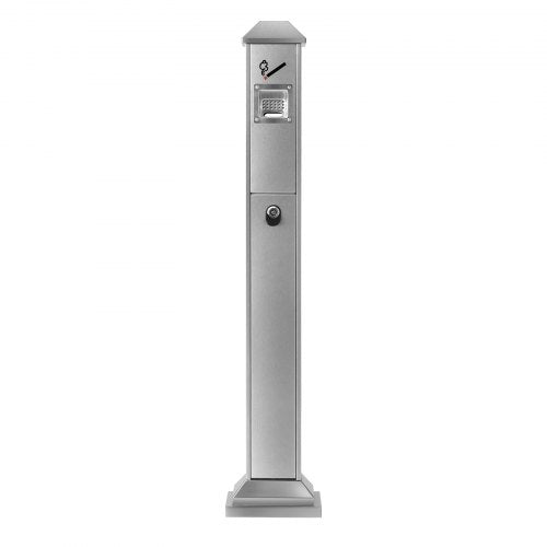 Cigarette Butt Receptacle Square Cigarette Butt Container with 4 Disposal