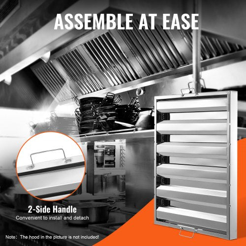 Commercial Hood Filter 245W x 195H Inch Range Hood Filters Stainless