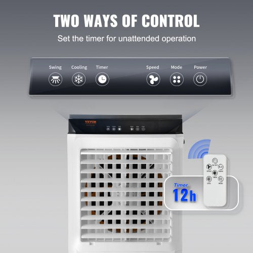 Evaporative Air Cooler 2100 CFM 135° Oscillating Swamp Cooler with Adjustable 3