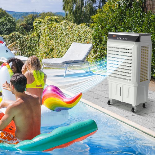 Evaporative Air Cooler 2100 CFM 135° Oscillating Swamp Cooler with Adjustable 3