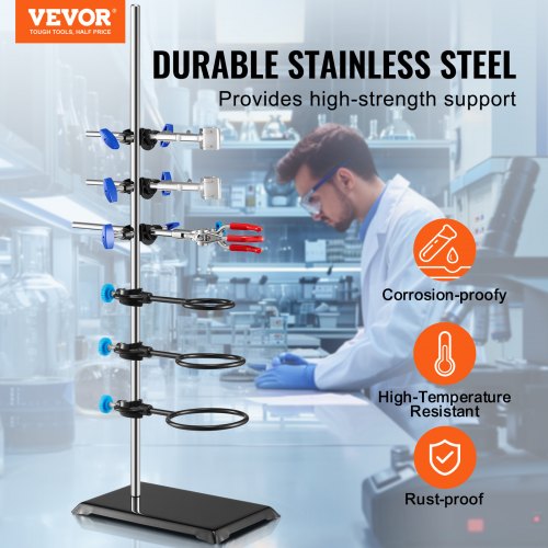 Lab Stand Support Laboratory Retort Support Stand Set Steel Lab Stand