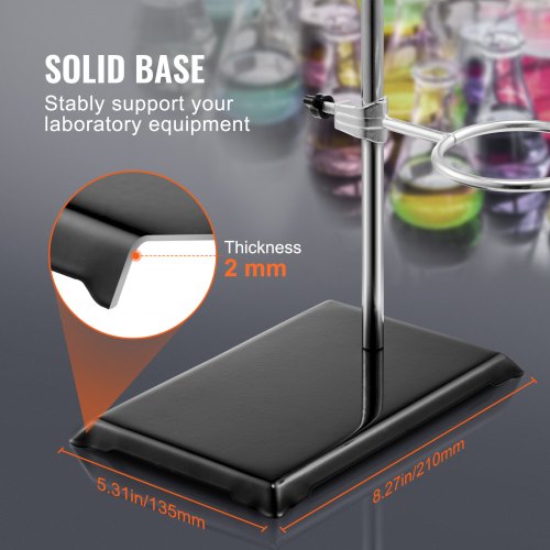 Lab Stand Support Laboratory Retort Support Stand 2 Sets Steel Lab Stand
