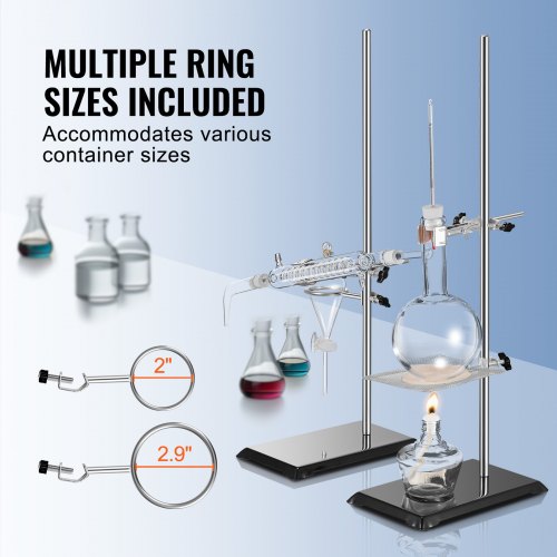 Lab Stand Support Laboratory Retort Support Stand 2 Sets Steel Lab Stand