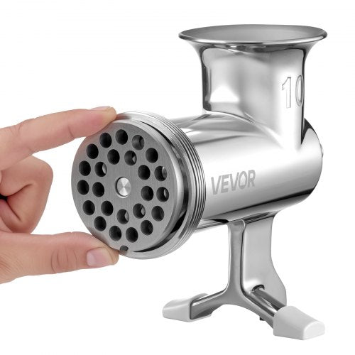Manual Meat Grinder 304 Stainless Steel Hand Meat Grinder with Steel Table