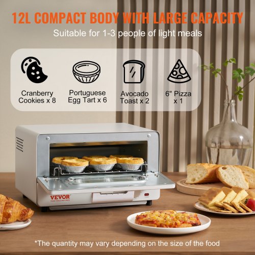 5IN1 Steam Oven Toaster 12L Convection Oven 1300W Steam Toaster Oven