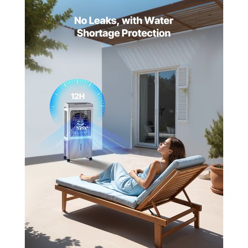 Evaporative Air Cooler 1800 CFM with 6.8 Gallon Water Tank Swamp Cooler