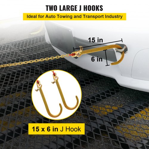 V Bridle Chain 516 in x 2 ft Bridle Tow Chain Grade 80 VBridle Transport