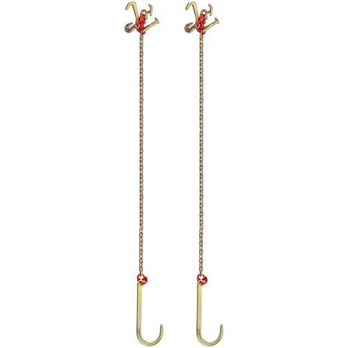 J Hook Chain 516 in x 10 ft Bridle Tow Chain G80 Bridle Transport Chain