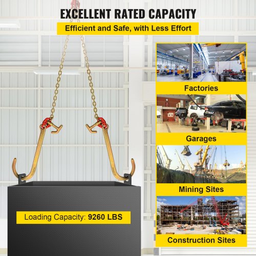 V Bridle Chain 516 in x 2 ft Tow Chain Bridle Grade 80 VBridle Transport