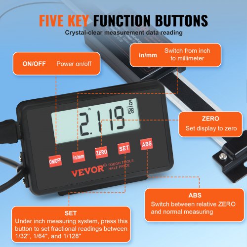Digital Readout 6 12 24 Linear Scale 3 Axis DRO Display Kit with LShaped
