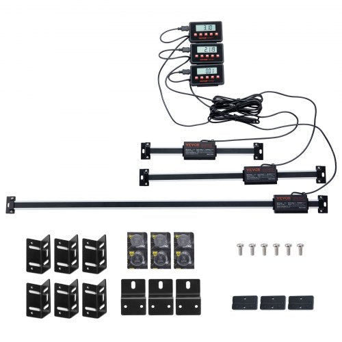 Digital Readout 6 12 24 Linear Scale 3 Axis DRO Display Kit with LShaped