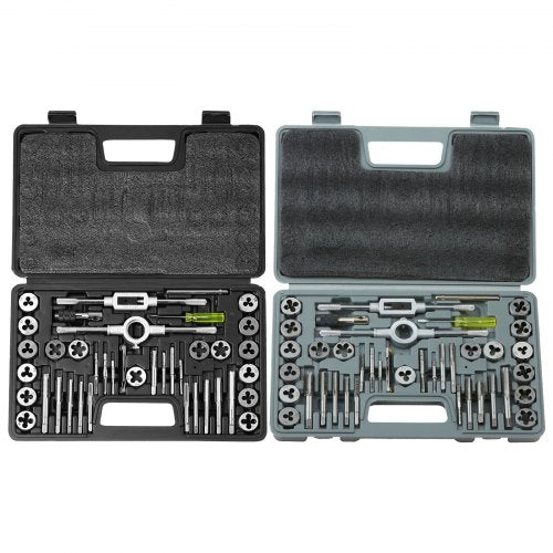 Tap and Die Set 80Piece Metric and SAE Standard Bearing Steel Taps and Die Set