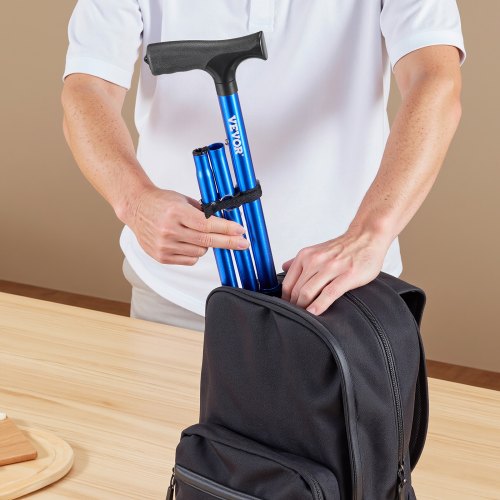 Walking Cane for Man Woman Folding Walking Stick with 8Level Adjustable