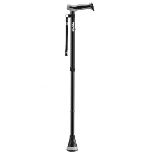 Walking Cane Folding Walking Stick with 8Level Adjustable Height Pivoting