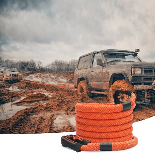 78 x 20 Kinetic Recovery Tow Rope 30580 lbs HeavyDuty Off Road Snatch