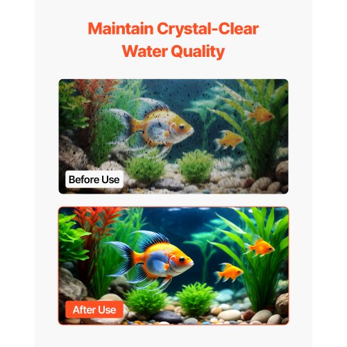 Aquarium Filter Cotton 8 PCS Fish Tank Replacement Filter Cartridges for 5
