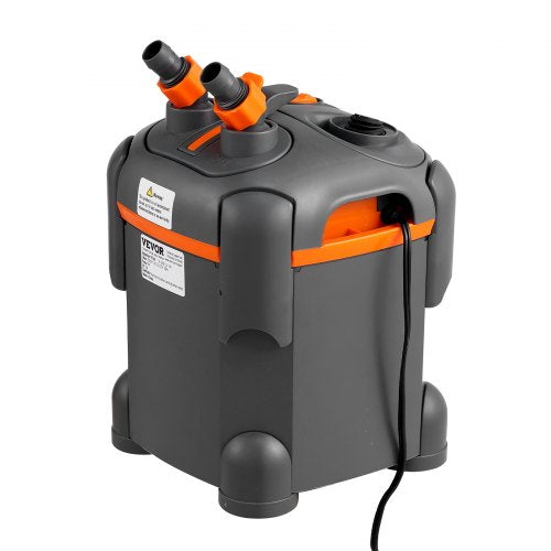 Aquarium Filter 172GPH Canister Filter 30 Gallon UltraQuiet Internal