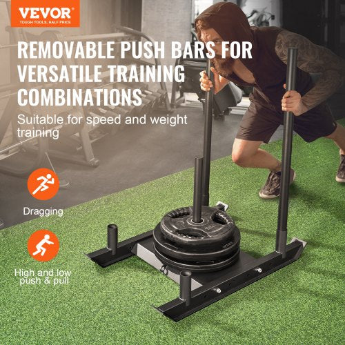 Weight Training Sled Pull Push Power Sled Fitness Strength Resistance