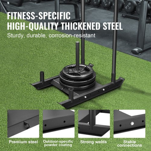 Weight Training Sled Pull Push Power Sled Fitness Strength Resistance