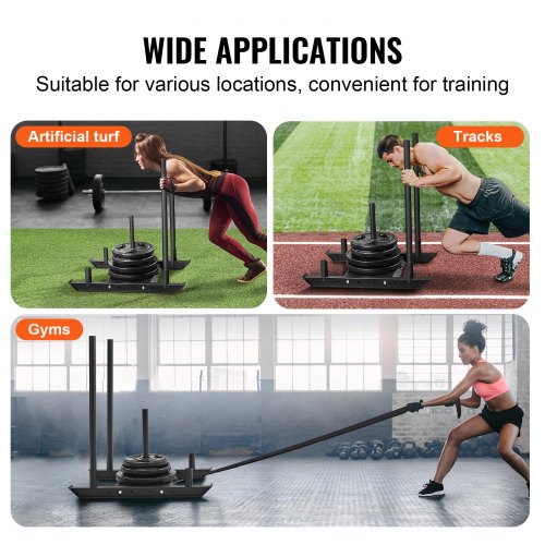 Weight Training Sled Pull Push Power Sled Fitness Strength Resistance