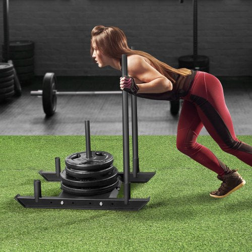 Weight Training Sled Pull Push Power Sled Fitness Strength Resistance