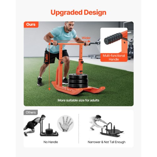 Weight Sled Steel Power Sled Fitness Training Sleds for Athletic Exercise