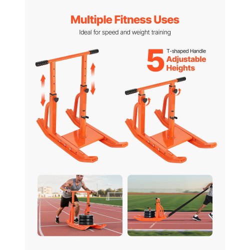 Weight Sled Steel Power Sled Fitness Training Sleds for Athletic Exercise